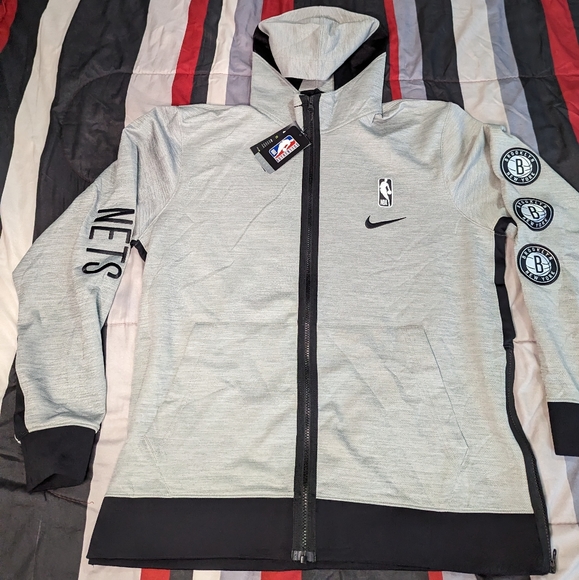 Nike NBA Brooklyn Nets Showtime Basketball Hoodie Men's Sizes